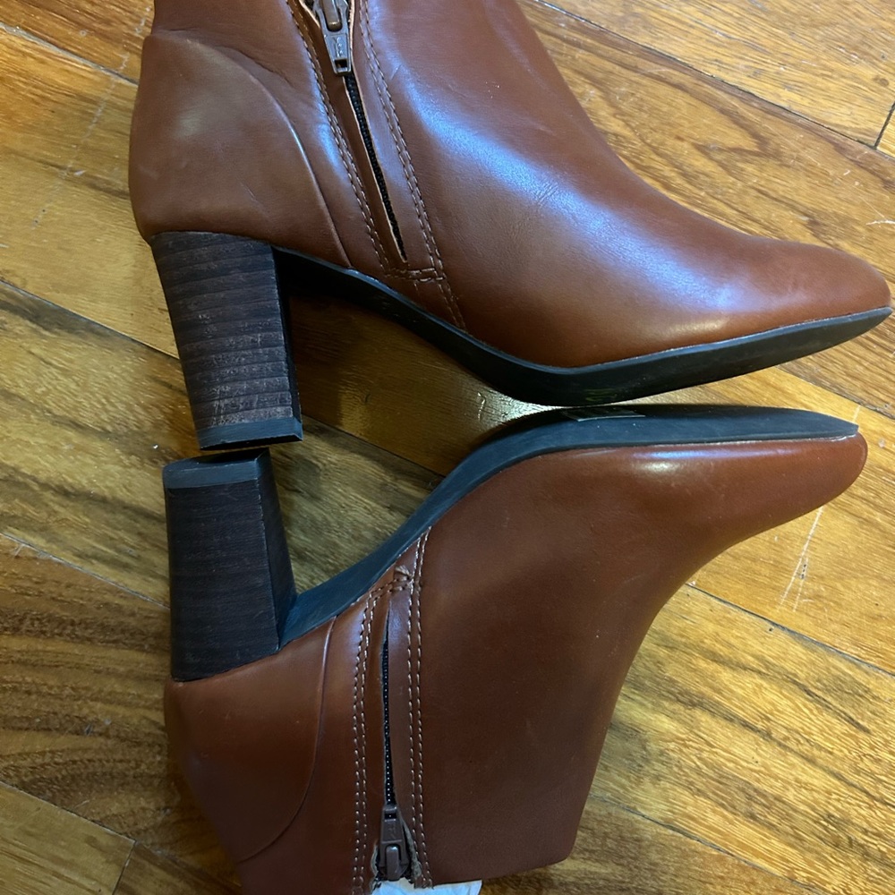 Leather booties from J. Jill size 6. NWOT.